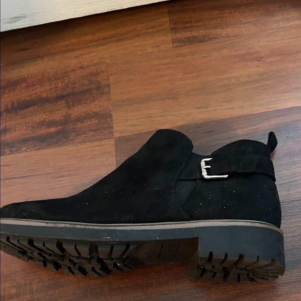 Esprit Black Ankle Boots with Buckle Detail - Picture 4 of 7